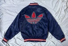 adidas Originals サテン トラックジャケット ブラウン Y2K - メルカリ