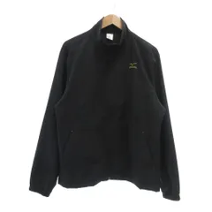 ミズノ MIZUNO ジャケット XL 黒 ブラック 無地 スタンドカラー 長袖 /ML ■ECA001