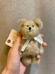 ボーイズベア 小さい ボア ベージュ カラー ミニ クマのぬいぐるみ