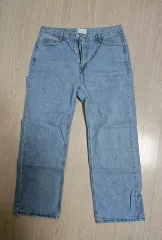 ライトブルー ワイドデニム 出品