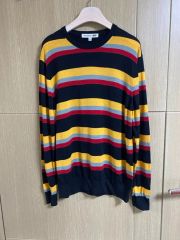 ジルサンダー 赤と紺のストライプニット 【美品】 - メルカリ