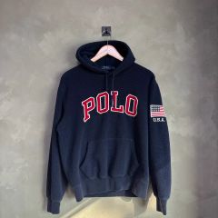 美品y2k archiveラルフローレンビックポニージップパーカー短丈US国旗