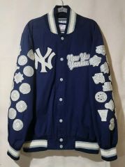 90s MIRAGE MLB ヤンキース 本革 レザースタジャン M - メルカリ