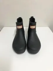 (23.5cm) HUNTER 正規品 オリジナル ショート マット チェルシー レインブーツ