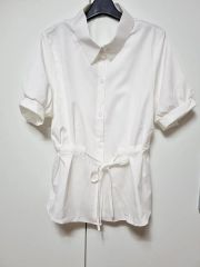 極美品✨AMACA アマカ フラワープリントフレンチスリーブタック 