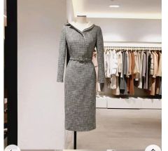 ミスアシダ 11 ポリエステルシフォン付 カシュクール ワンピース