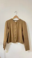 H&M エイチ・アンド・エム ブラウン ニット カーディガン