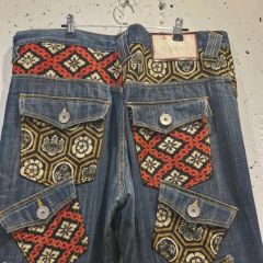 2000's archive 刺繍pocket buggy denim y2k - メルカリ