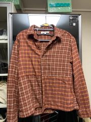 BLEACHED BAPE CHECK ZIP SHIRT シャツKohjiya - メルカリ