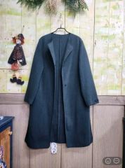 カルバンクライン】カシミヤ混ロングコート 7 グレーレディース ダブル