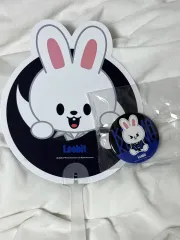 Stray Kids(ストレイキッズ・スキズ・SKZ) カルマ ポップアップ リービット(Leebit) うちわ 手鏡 Stray Kids(ストレイキッズ・スキズ・SKZ) リノ(LEE KNOW・イミンホ)