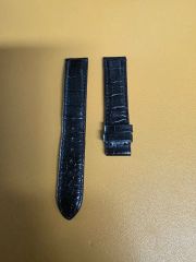 美品 ジャンルソー クロコダイル ストラップ 黒20-18mm - メルカリ