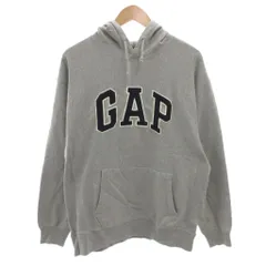 ギャップ GAP パーカー フーディ M グレー ロゴアップリケ 長袖 /FF ■GY60