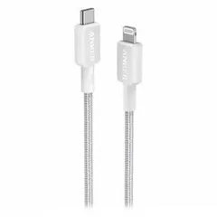 【新品・3営業日で発送】ANKER アンカー ANKER 322 高耐久ナイロン USB-C ＆ LIGHTNING ケーブル 0.9M ホワイト