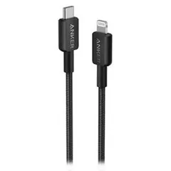 【新品・3営業日で発送】ANKER アンカー ANKER 322 高耐久ナイロン USB-C ＆ LIGHTNING ケーブル 0.9M ブラック