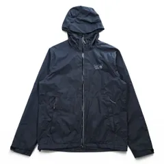 MOUNTAIN HARDWEAR マウンテンパーカー シェル レインジャケット M ブラック 防水 ドローコード 透湿 止水ジップ OM6489