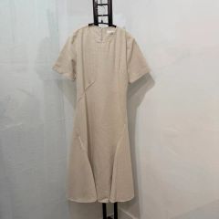 ジャーナルスタンダードレサージュ リネンポプリンVネックワンピース