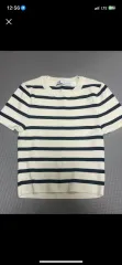 ZARA ストライプ ニット 半袖 Tシャツ