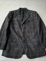 S T Dupont チェック ウール カシミア ジャケットのサムネイル
