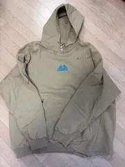(XXL) NIKE x オフホワイト NRG フリース フーディー カーキ - US/EU