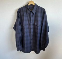 80s 初期 Stussy チェック柄 長袖シャツ ネイビー Sサイズ - メルカリ