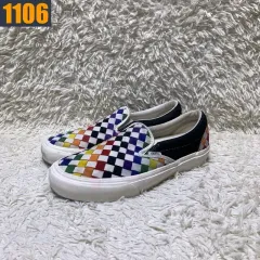 260 VANS ヴァンズ MUZIGAE MANSION ムジゲマンション チェックパターン スニーカー