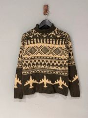 ワイズ ヨウジヤマモト 23AW ノルディックパターンハイネックニット