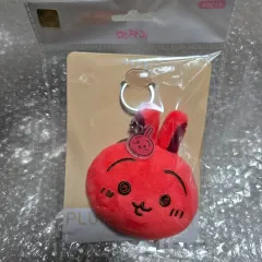 赤いうさぎ顔ミラーキーホルダー ちいかわ