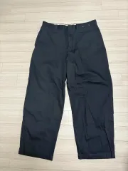 UNIQLO U ワイドフィット チノパンツ ネイビー 34