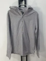 A.P.C. アペセ フード シャツ シアサッカー アノラック ジャケット mのサムネイル