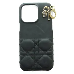 クリスチャンディオール Christian Dior iPhoneケース 黒 ブラック /SS ■OS