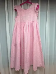 キッズ verver ピンク ストライプ ロング ONE PIECE 2XL