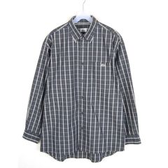 良配色！90s~00s Old Stussy 長袖 チェックシャツ Lサイズ - メルカリ