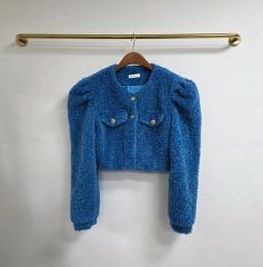 美品】BABYLONE 5分袖パフスリーブジャケット ブラック 黒 - メルカリ