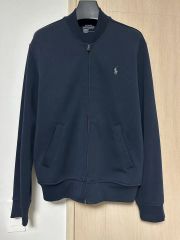 Polo Ralph Lauren ダブルニット ボンバー ジャケットネイビー - メルカリ