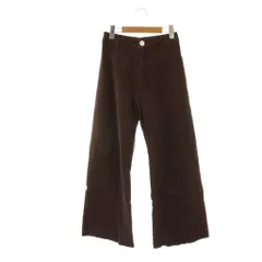 ザラ ZARA ワイドデニム ジーンズ ストレート EUR36 ブラウン /CX ■GY60