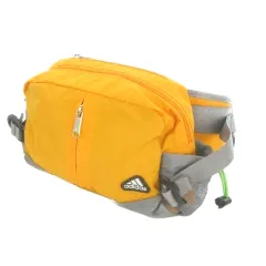 アディダス adidas ウエストバッグ オレンジ 無地 ジッパーポケット サイドメッシュポケット /AO20 ■GY58