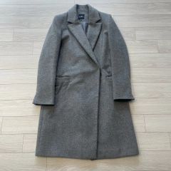 N.O.R.C グレー ロングコート ウエストベルト付き - メルカリ