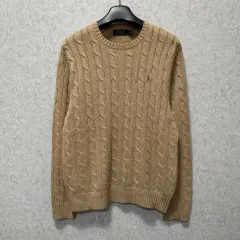 100 ポロラルフローレン メンズ ケーブル編み ニット