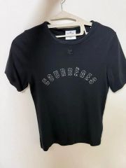 Courreges クレージュ リボン カットアウト Tシャツ ホワイト XS 