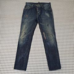 DSQUARED2 リペア加工 デニム 46 イタリア製 正規品 濃紺 - メルカリ