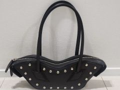 美品 ラドロー ハンドバッグ ホースバッグ 馬 タッセル メッシュ 自立