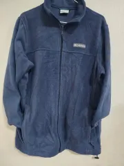 コロンビア Columbia ネイビー色 フリース ジップアップ