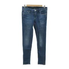 エイチ&エム H&M デニムパンツ ジーンズ スキニーパンツ ロング丈 31 青 ブルー 無地 /MA1 ■ECA001
