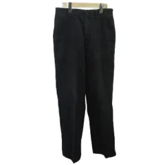 トミーヒルフィガー TOMMY HILFIGER チノパンツ チノパン 31/36 黒 ブラック 無地 長ズボン フルレングス /PP ■ECA003