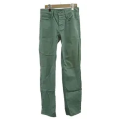 リーバイス Levi's デニム ジーンズ 30 緑 グリーン 無地 長ズボン フルレングス ストレートシルエット /PP ■ECA003