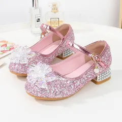 ☆ ピンク ☆ 34（21cm） ☆ フォーマルシューズ ラメグリッター パンプス フォーマルシューズ 女の子 キッズシューズ 子供靴 ドレスシューズ くつ クツ キッズ 子ども 子供 こども ストラップ パンプス 入学式 卒業式 発表会 結婚式 お呼ばれ