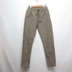 エフオージー エッセンシャルズ FOG ESSENTIALS ナイロン混 ジョガー パンツ XS ベージュ ウエストゴム 裾ドロスト