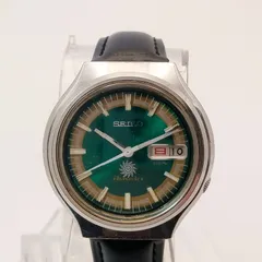【稼働 綺麗】0502-1 SEIKO ADVAN セイコー アドバン 7019-7160 メンズ腕時計 自動巻き カットガラス グリーン文字盤 デイデイトのサムネイル