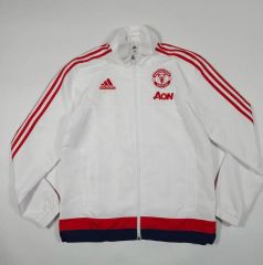 美品 adidas マンチェスターユナイテッド トラックJKT M 刺繍ロゴ